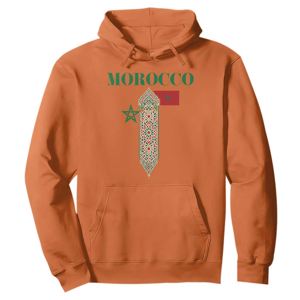 Traditional Moroccan Mosaic Archway Graphic Hoodie Morocco Architecture Tile Pattern