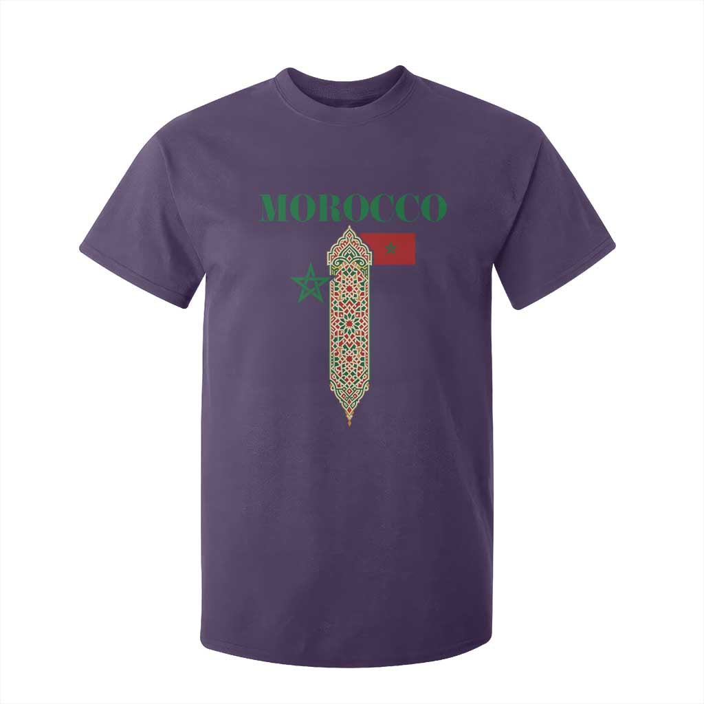 Traditional Moroccan Mosaic Archway Graphic T Shirt For Kid Morocco Architecture Tile Pattern