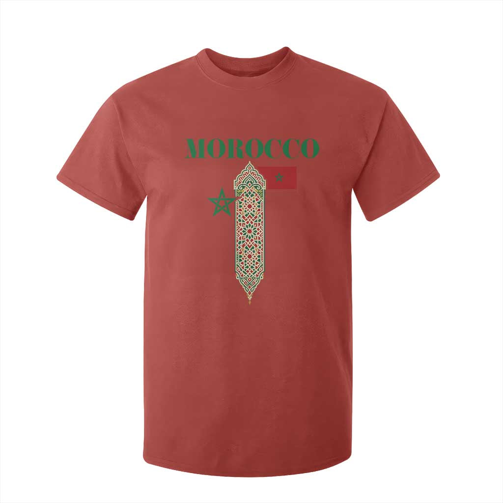 Traditional Moroccan Mosaic Archway Graphic T Shirt For Kid Morocco Architecture Tile Pattern
