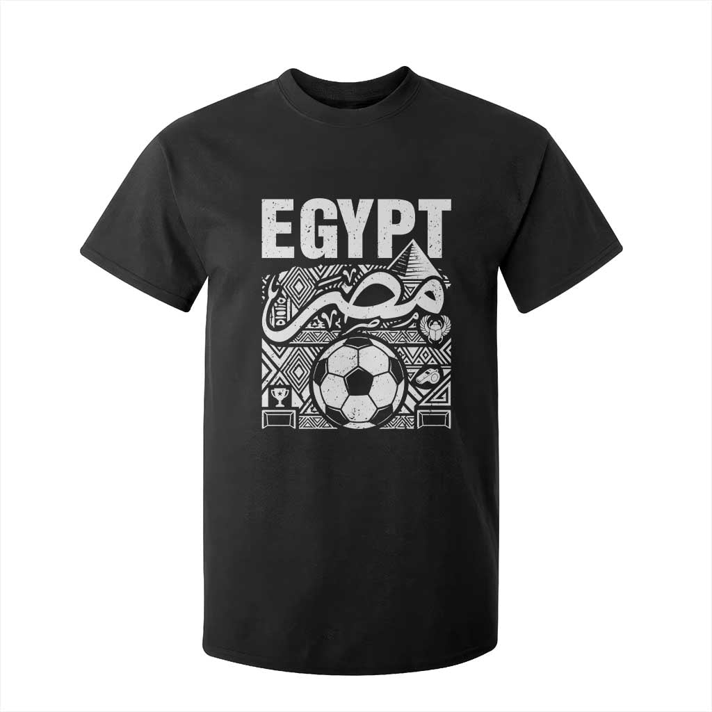 Egypt Soccer Misr Pride Arabic Calligraphy T Shirt For Kid Egyptian Football Fans Ancient Pyramid Heritage Graphic
