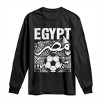 Egypt Soccer Misr Pride Arabic Calligraphy Long Sleeve Shirt Egyptian Football Fans Ancient Pyramid Heritage Graphic