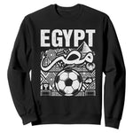 Egypt Soccer Misr Pride Arabic Calligraphy Sweatshirt Egyptian Football Fans Ancient Pyramid Heritage Graphic