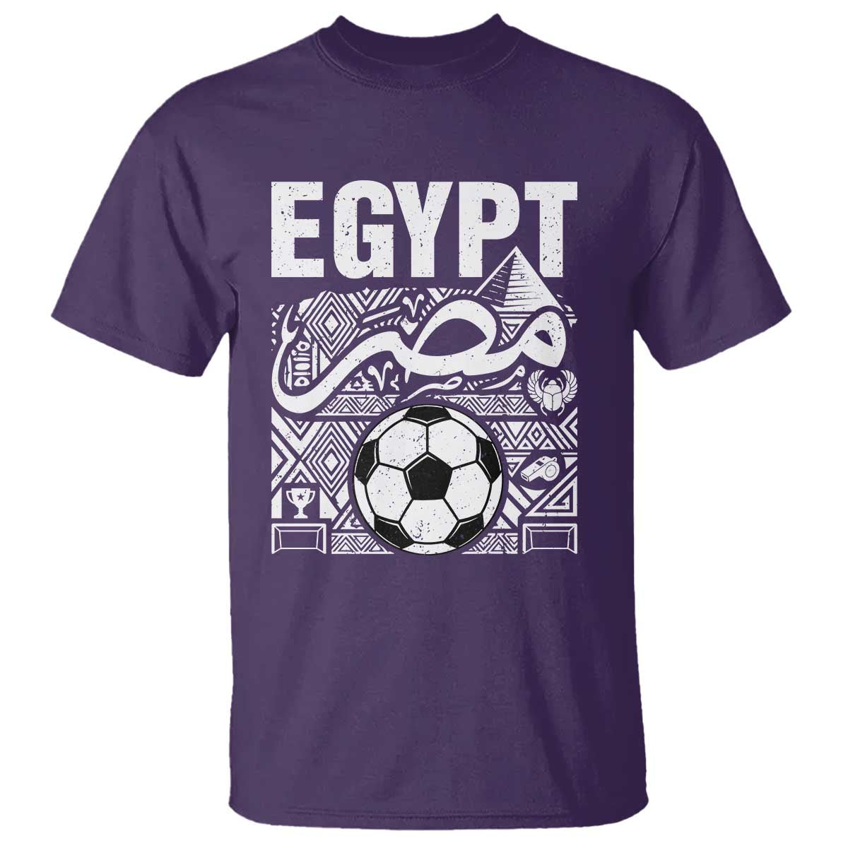Egypt Soccer Misr Pride Arabic Calligraphy T Shirt Egyptian Football Fans Ancient Pyramid Heritage Graphic