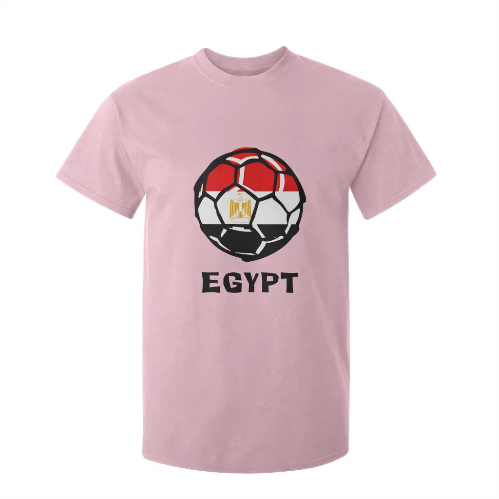 Egyptian Flag Soccer Ball Graphic T Shirt For Kid Egypt Pride Sports Football Fans Match Day