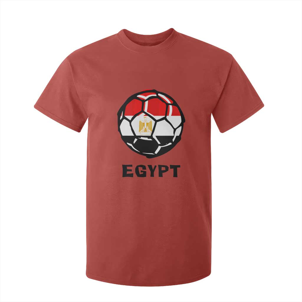 Egyptian Flag Soccer Ball Graphic T Shirt For Kid Egypt Pride Sports Football Fans Match Day