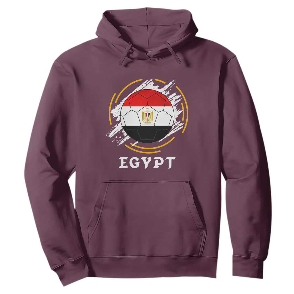 Egyptian Flag Soccer Ball Splatter Graphic Hoodie Egypt Pride Sports Football Fans Match Day
