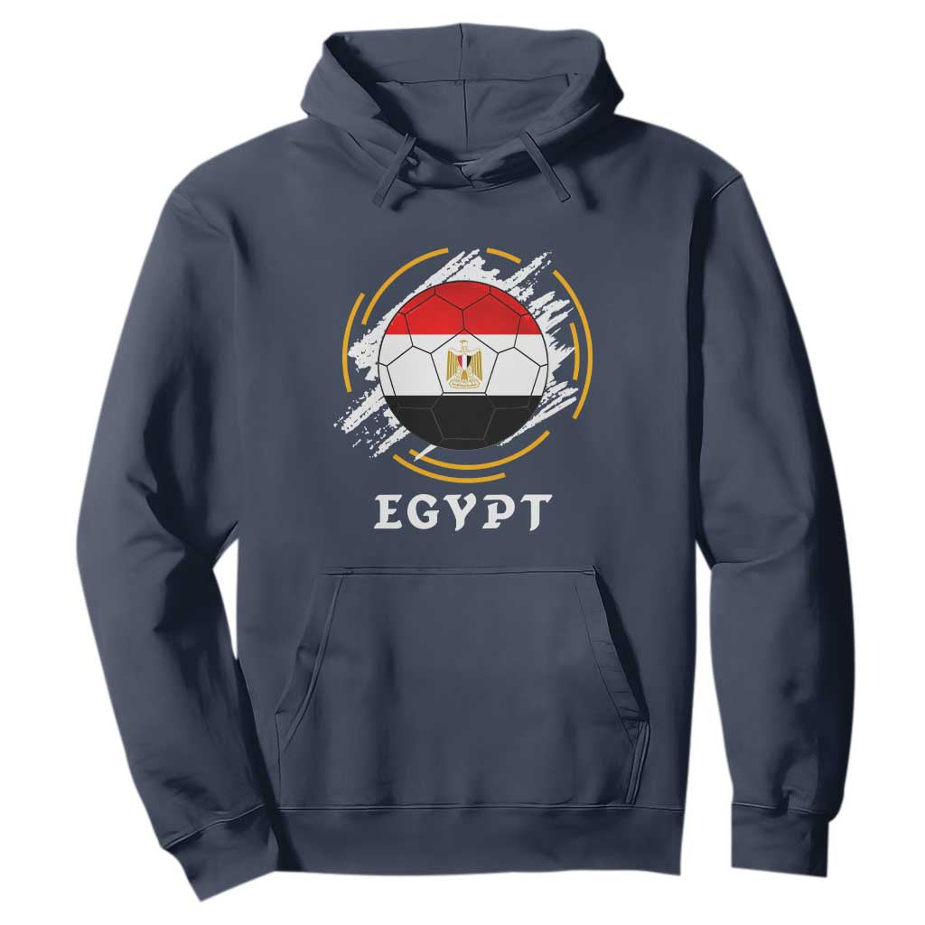 Egyptian Flag Soccer Ball Splatter Graphic Hoodie Egypt Pride Sports Football Fans Match Day