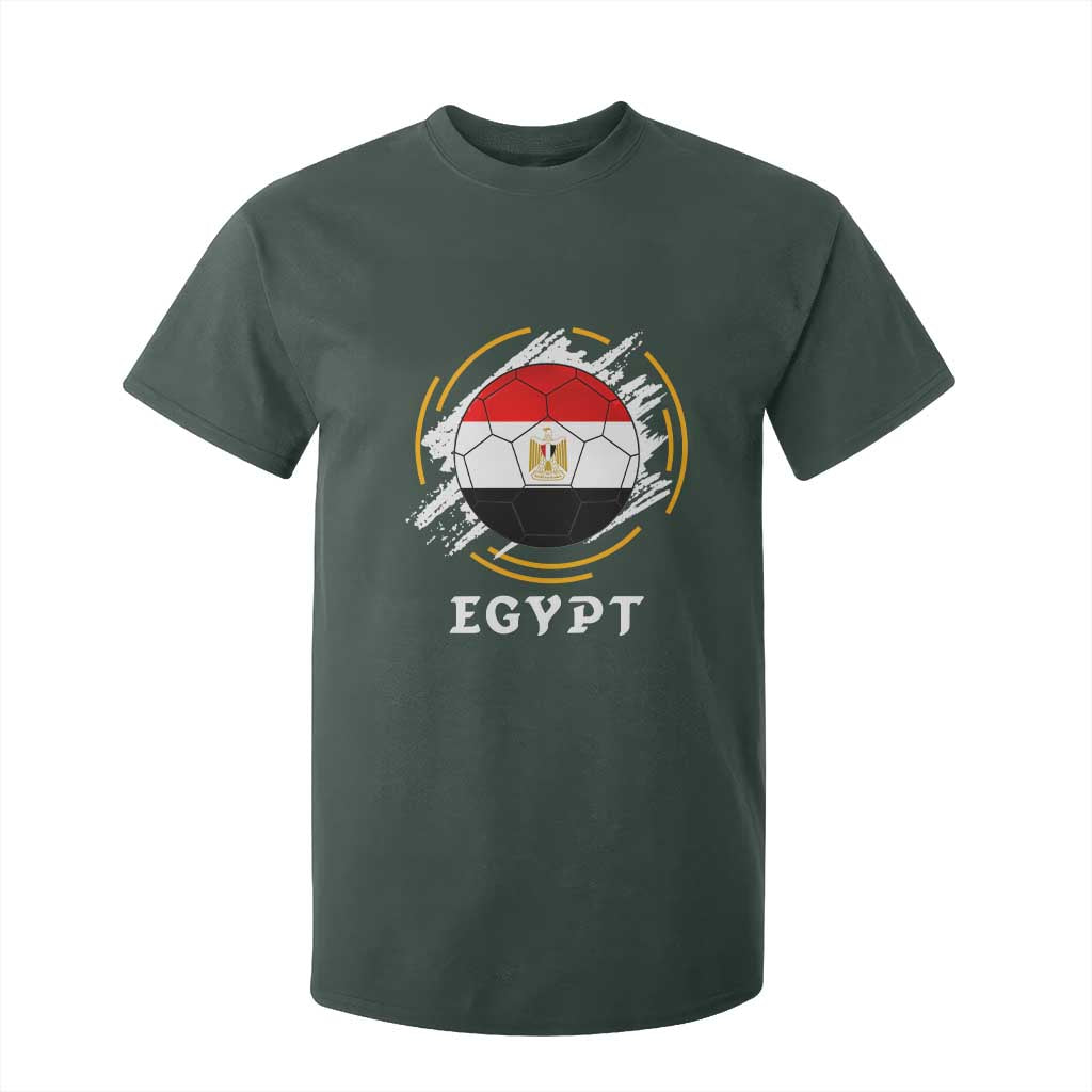 Egyptian Flag Soccer Ball Splatter Graphic T Shirt For Kid Egypt Pride Sports Football Fans Match Day