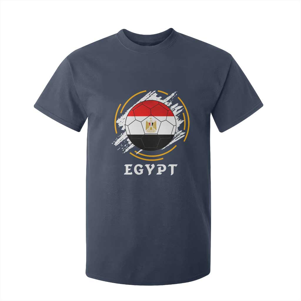 Egyptian Flag Soccer Ball Splatter Graphic T Shirt For Kid Egypt Pride Sports Football Fans Match Day