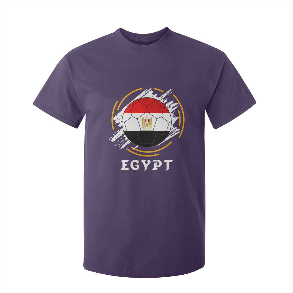 Egyptian Flag Soccer Ball Splatter Graphic T Shirt For Kid Egypt Pride Sports Football Fans Match Day