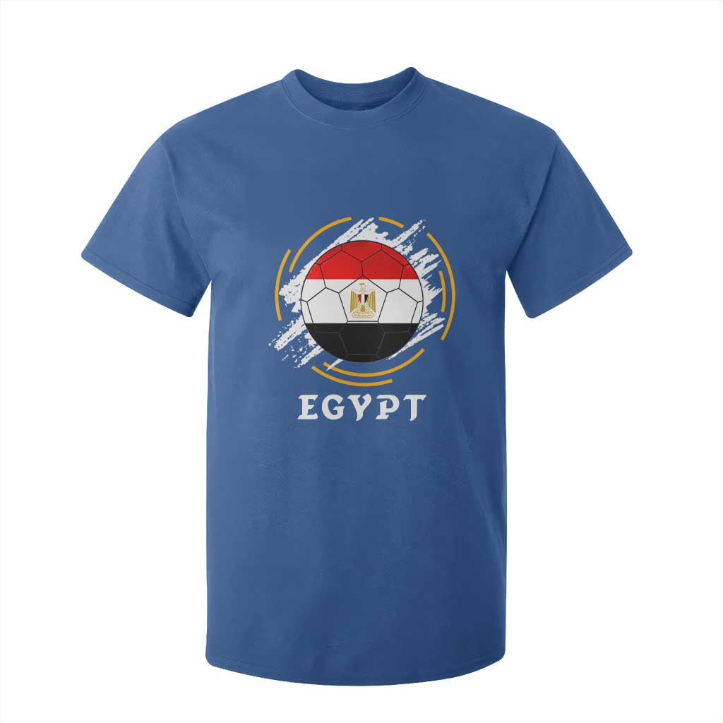 Egyptian Flag Soccer Ball Splatter Graphic T Shirt For Kid Egypt Pride Sports Football Fans Match Day