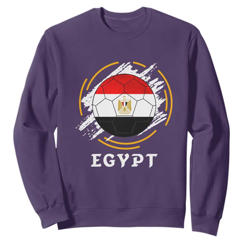 Egyptian Flag Soccer Ball Splatter Graphic Sweatshirt Egypt Pride Sports Football Fans Match Day