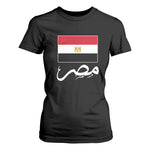Egyptian Flag Misr Arabic Calligraphy T Shirt For Women Patriotic Egypt Heritage Pride