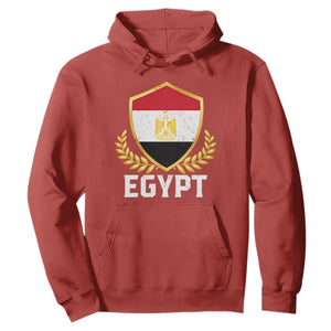 Egypt Coat of Arms Gold Shield Crest Hoodie Patriotic Egyptian Flag Heritage Pride