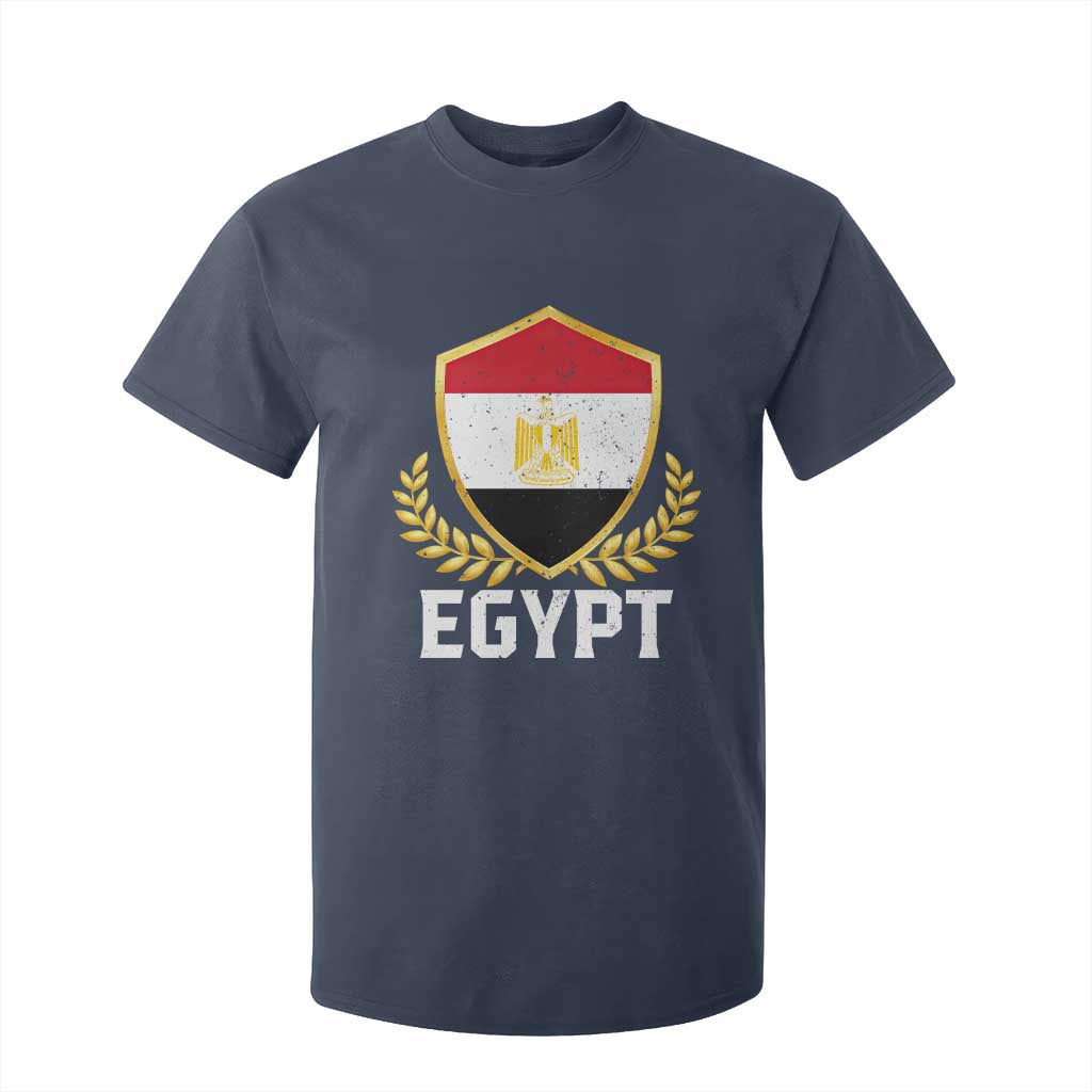 Egypt Coat of Arms Gold Shield Crest T Shirt For Kid Patriotic Egyptian Flag Heritage Pride