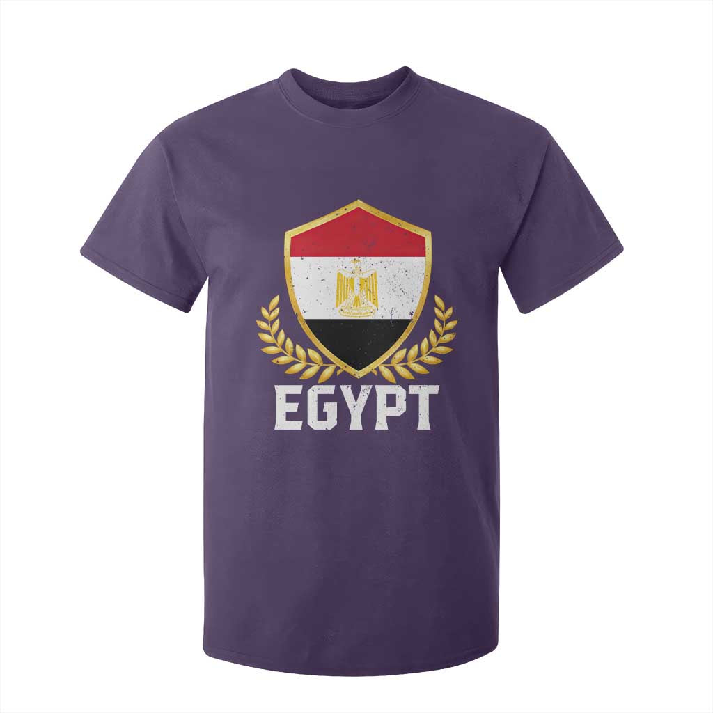 Egypt Coat of Arms Gold Shield Crest T Shirt For Kid Patriotic Egyptian Flag Heritage Pride