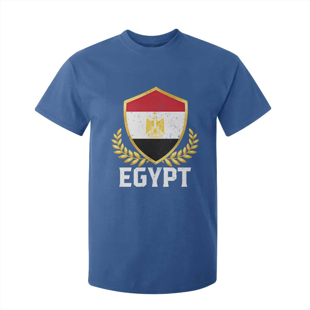 Egypt Coat of Arms Gold Shield Crest T Shirt For Kid Patriotic Egyptian Flag Heritage Pride