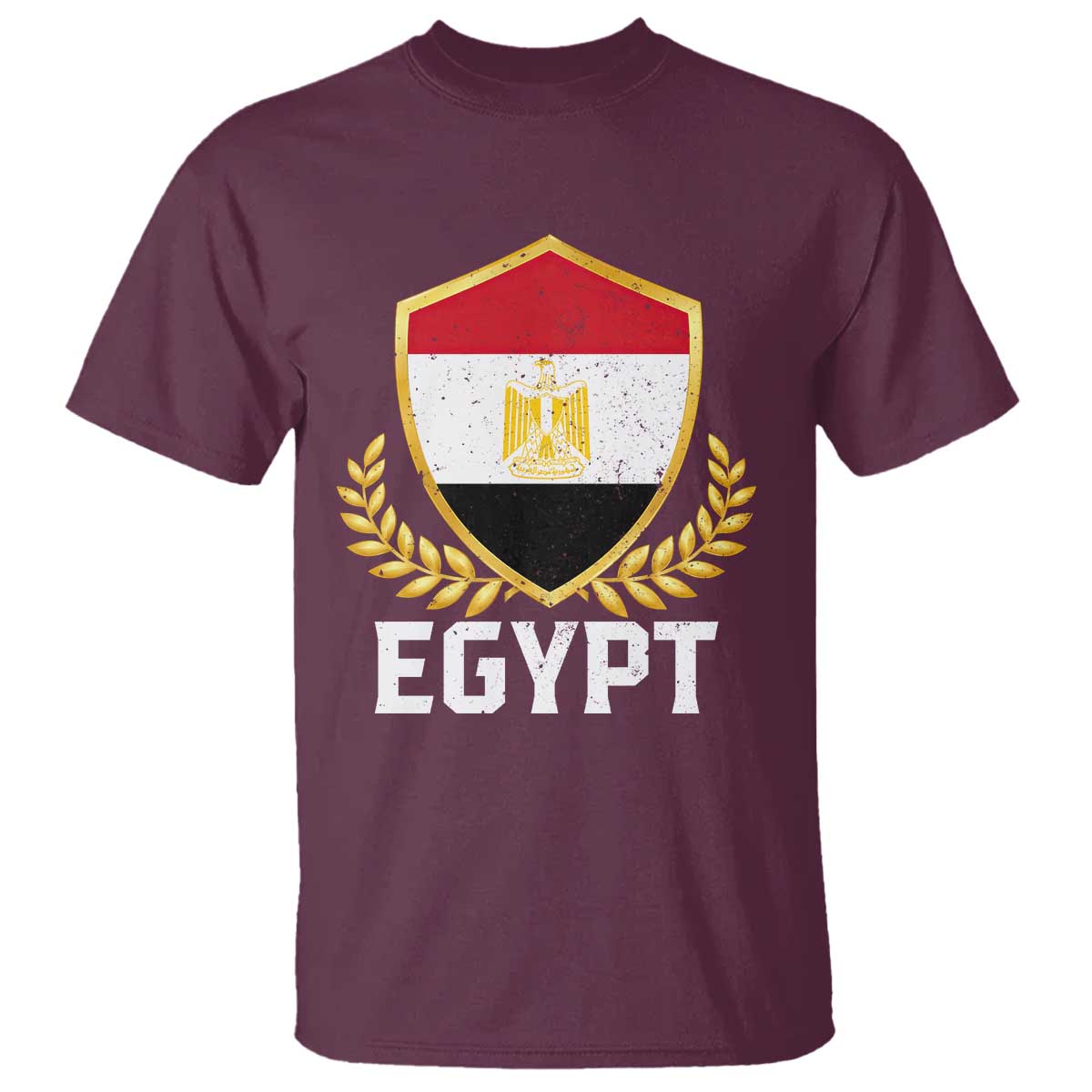 Egypt Coat of Arms Gold Shield Crest T Shirt Patriotic Egyptian Flag Heritage Pride