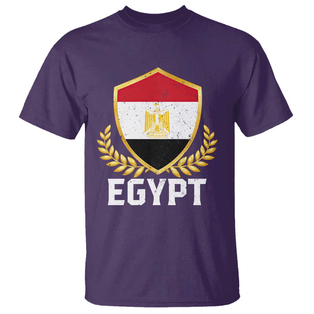 Egypt Coat of Arms Gold Shield Crest T Shirt Patriotic Egyptian Flag Heritage Pride
