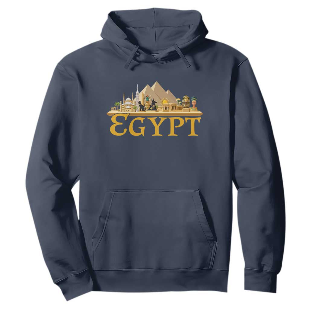 Ancient Egypt Pyramids Sphinx Graphic Hoodie Vintage Egypt Anubis History Buff Travel Souvenir