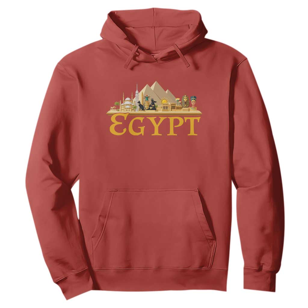 Ancient Egypt Pyramids Sphinx Graphic Hoodie Vintage Egypt Anubis History Buff Travel Souvenir