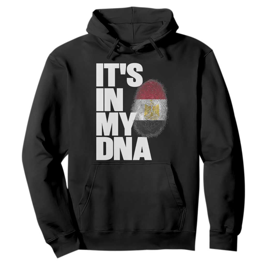 Egypt It's In My DNA Flag Fingerprint Graphic Hoodie Egyptian Heritage Pride Roots