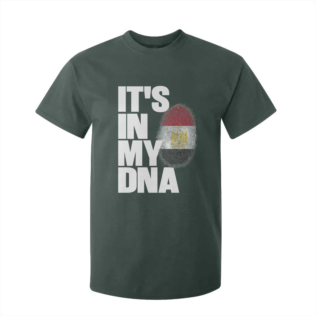Egypt It's In My DNA Flag Fingerprint Graphic T Shirt For Kid Egyptian Heritage Pride Roots