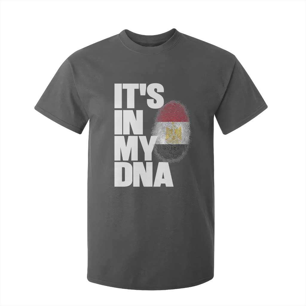 Egypt It's In My DNA Flag Fingerprint Graphic T Shirt For Kid Egyptian Heritage Pride Roots