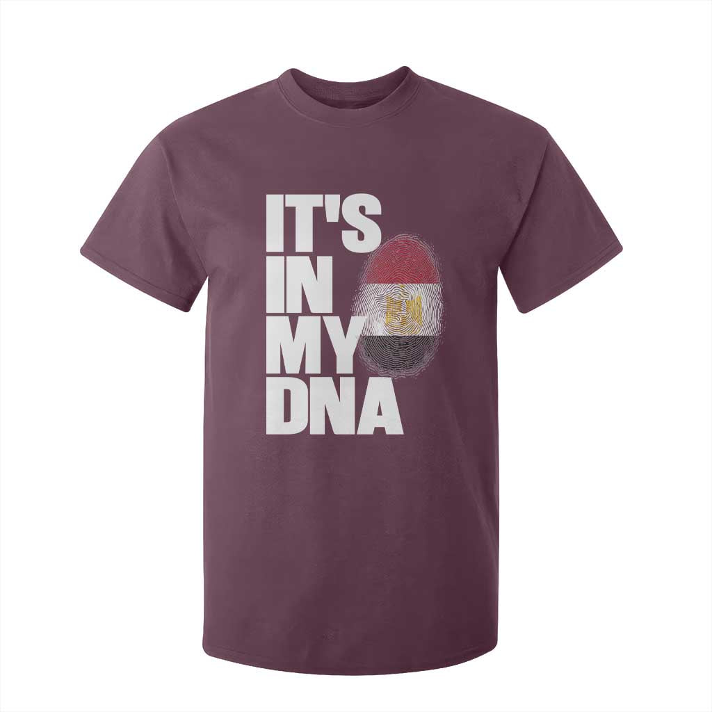 Egypt It's In My DNA Flag Fingerprint Graphic T Shirt For Kid Egyptian Heritage Pride Roots