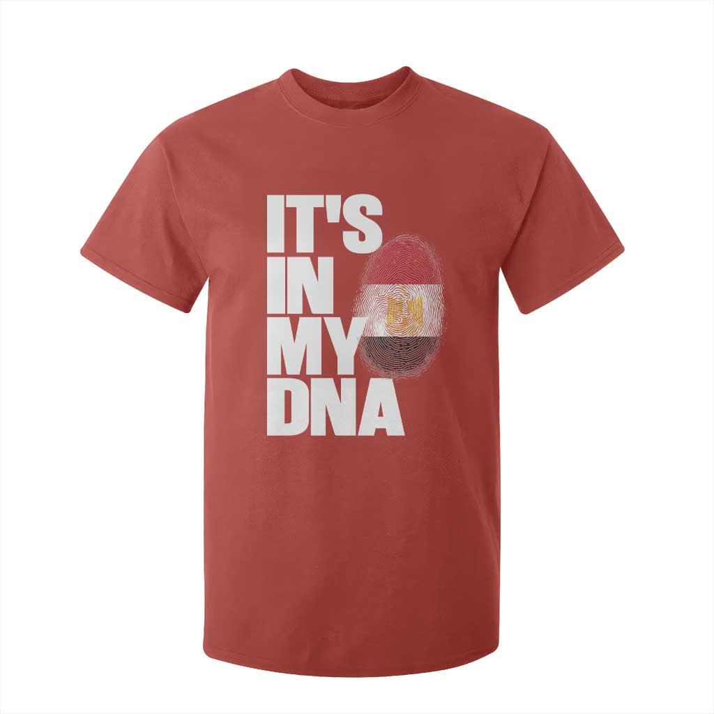 Egypt It's In My DNA Flag Fingerprint Graphic T Shirt For Kid Egyptian Heritage Pride Roots