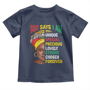 Proud Black Woman Baby Shirt God Says I Am Melanin Girl Pride