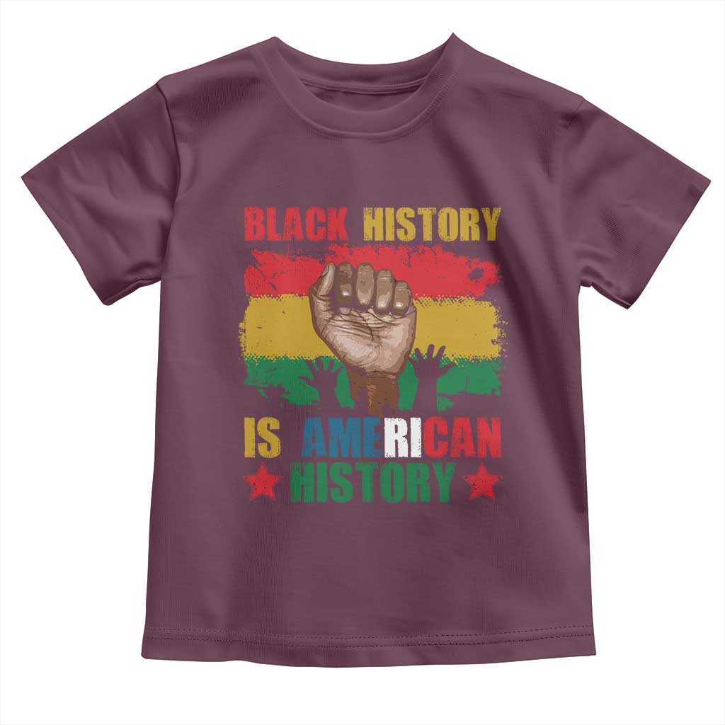Black History Is American History Baby Shirt African American Pride Raised Fist