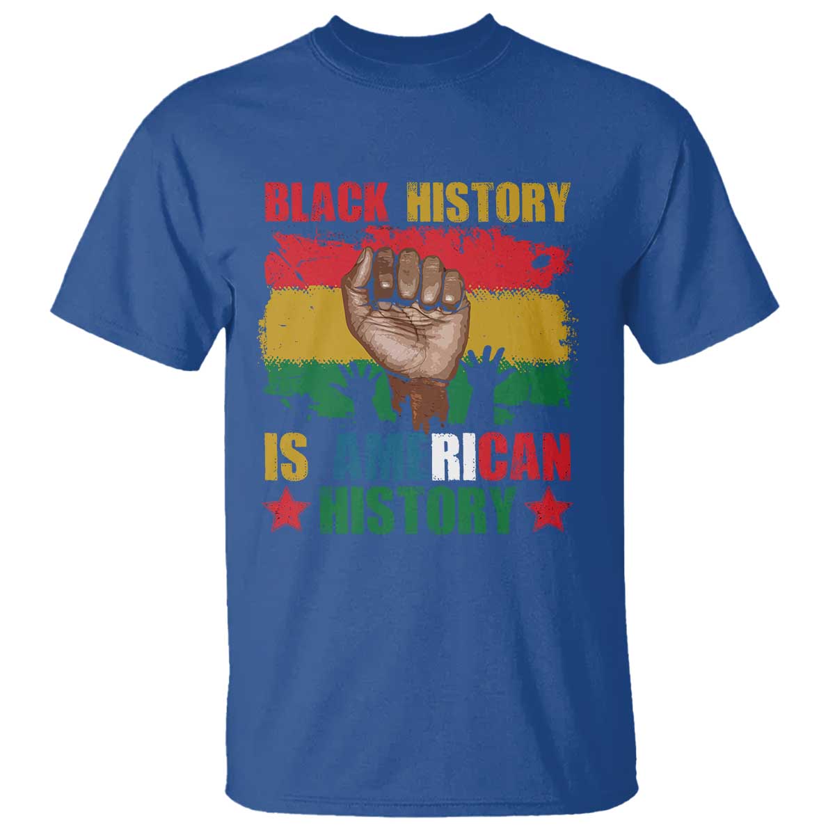 Black History Is American History T Shirt African American Pride Raised Fist