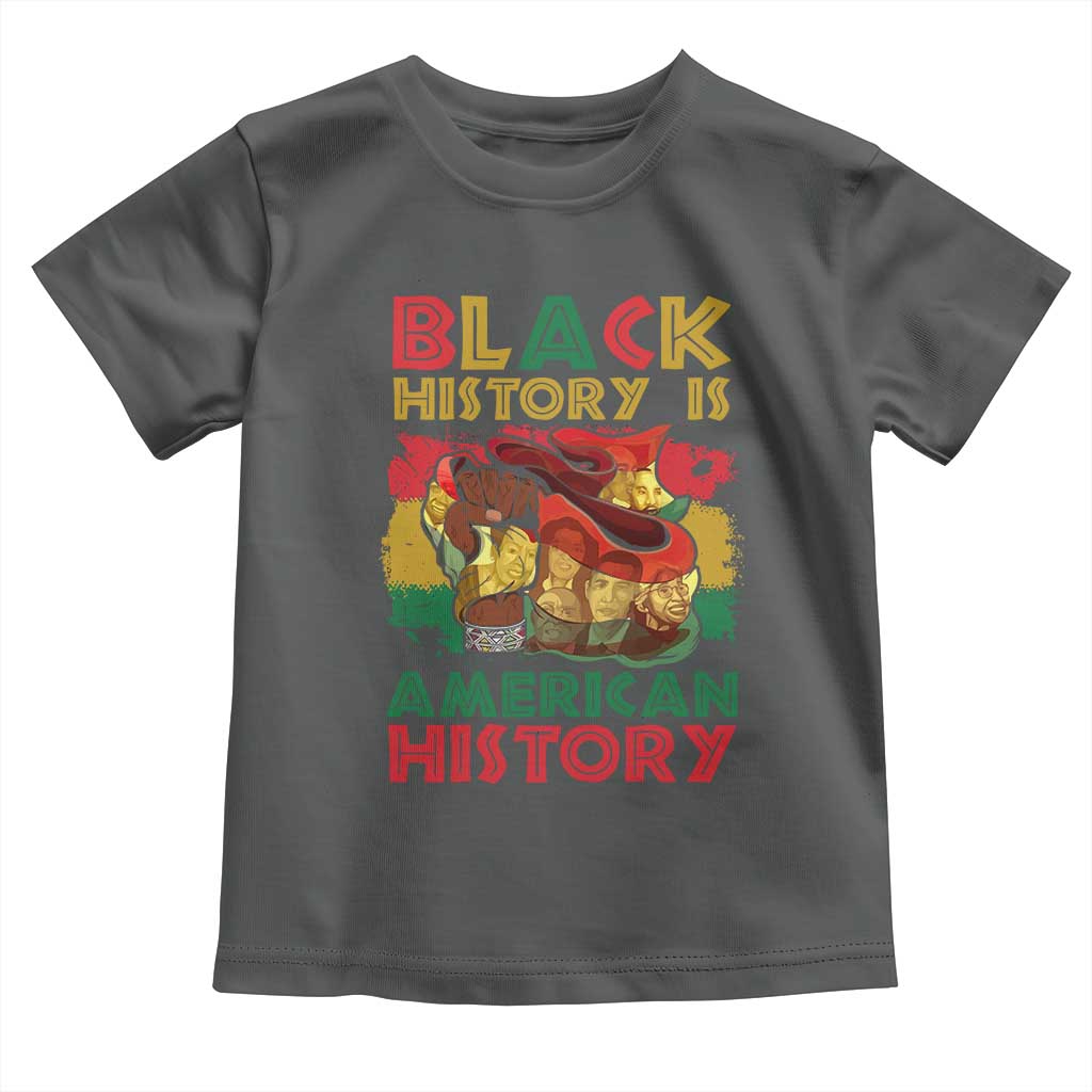 Black History Is American History Baby Shirt African American Pride Flag Raised Fist