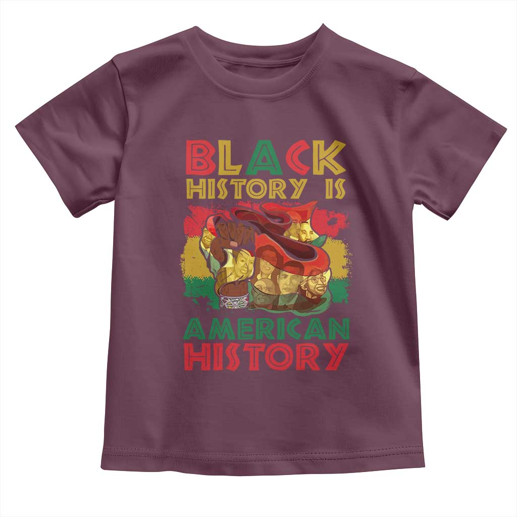 Black History Is American History Baby Shirt African American Pride Flag Raised Fist