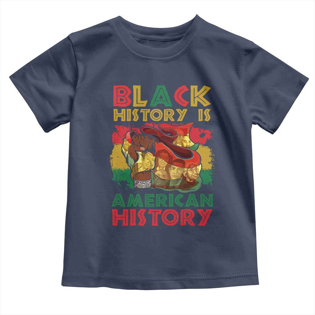 Black History Is American History Baby Shirt African American Pride Flag Raised Fist