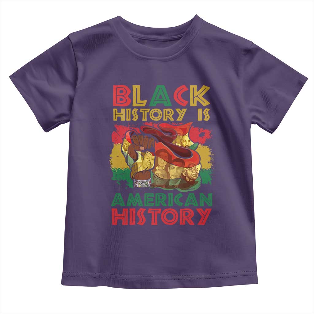Black History Is American History Baby Shirt African American Pride Flag Raised Fist