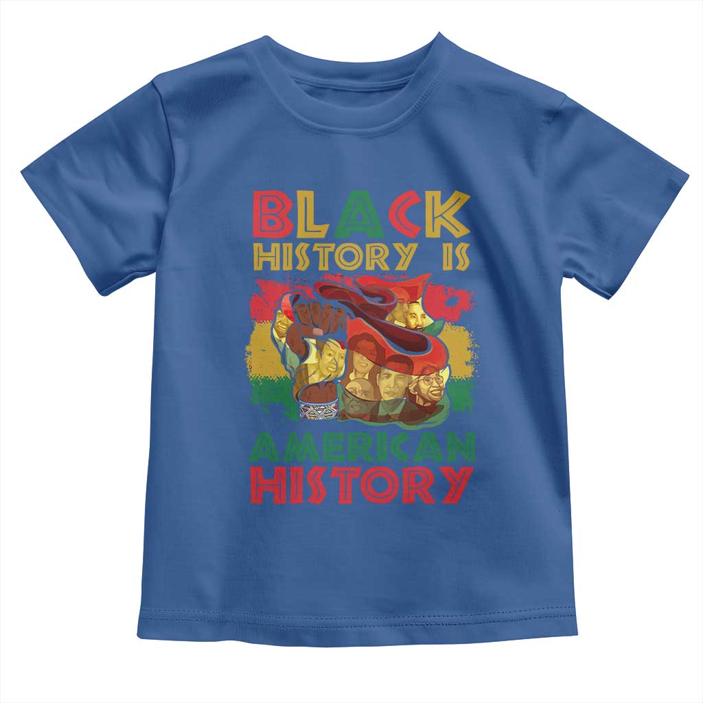 Black History Is American History Baby Shirt African American Pride Flag Raised Fist