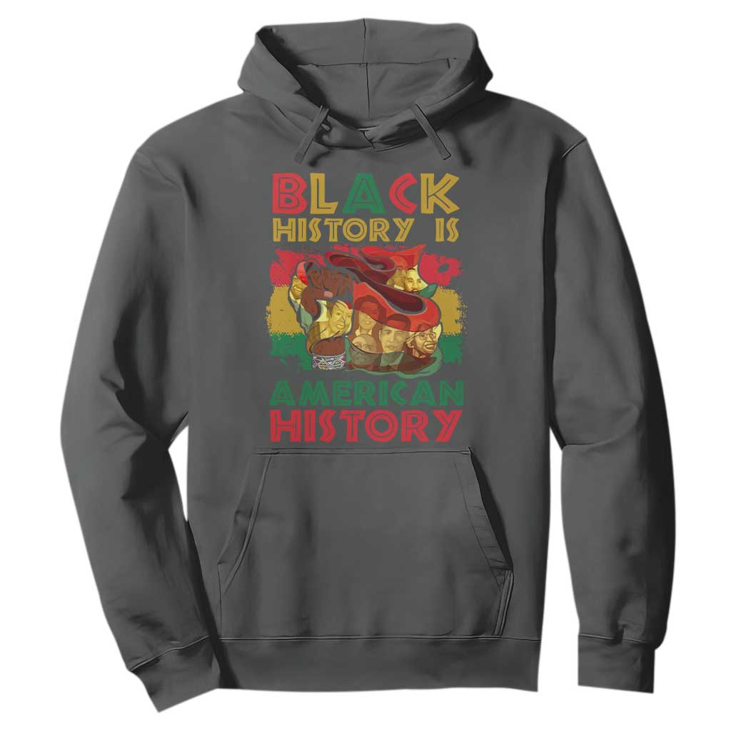Black History Is American History Hoodie African American Pride Flag Raised Fist
