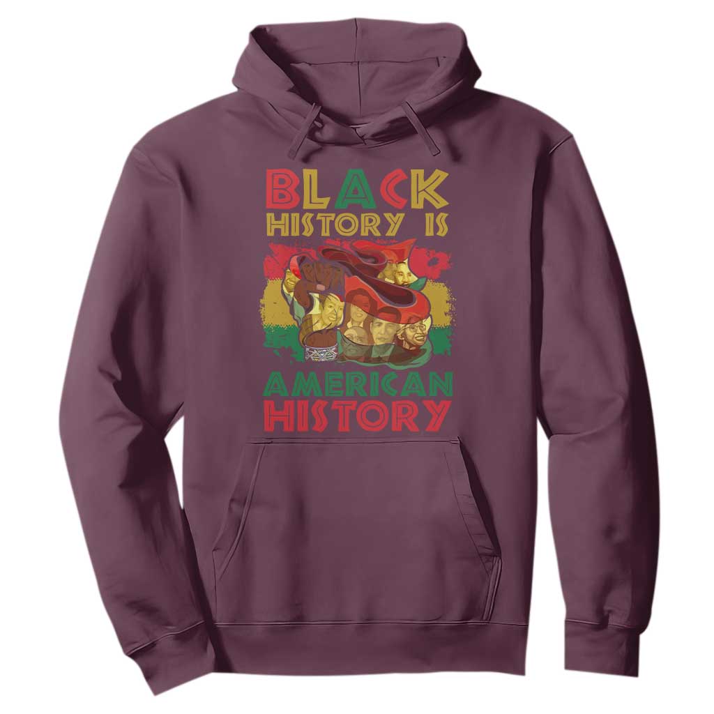 Black History Is American History Hoodie African American Pride Flag Raised Fist