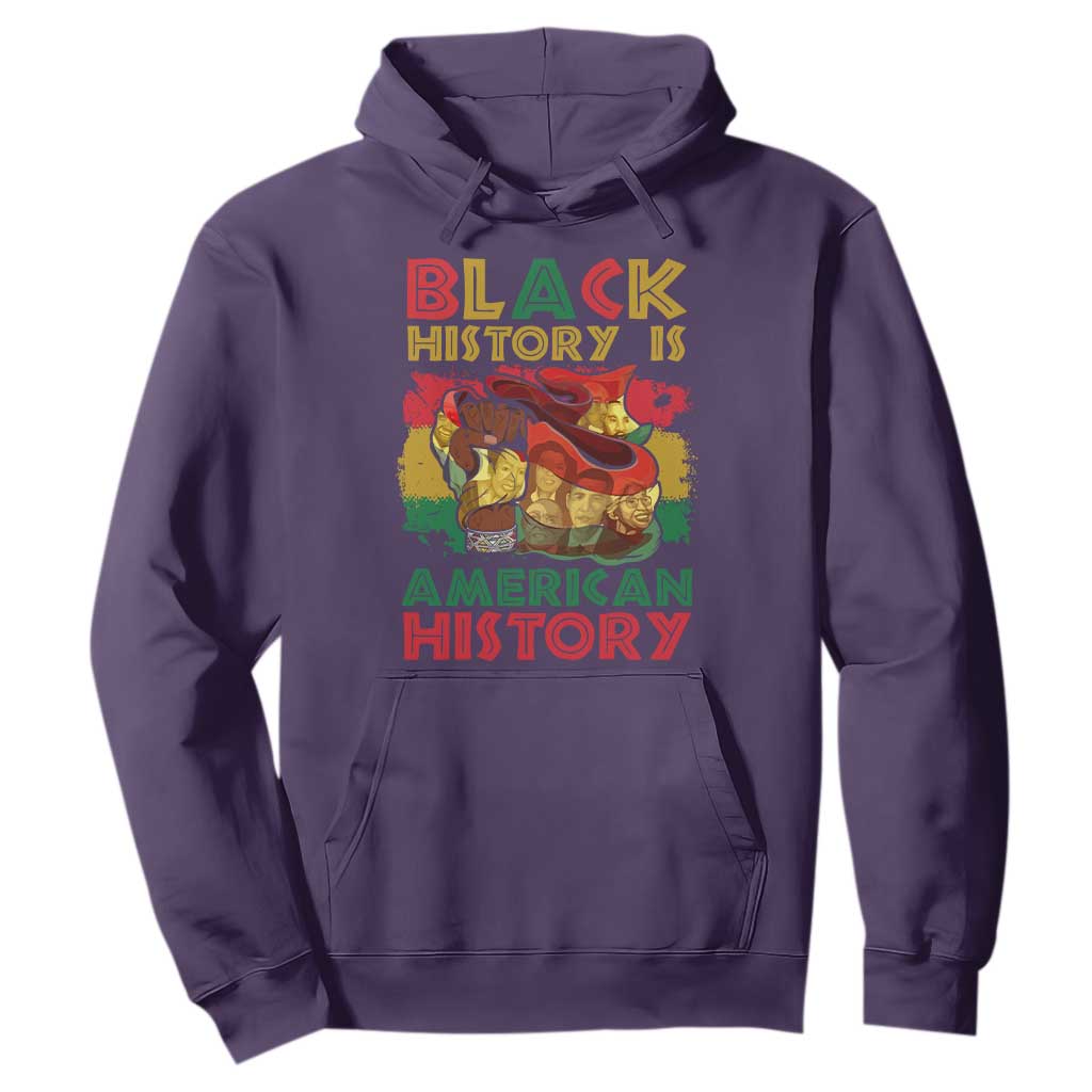 Black History Is American History Hoodie African American Pride Flag Raised Fist