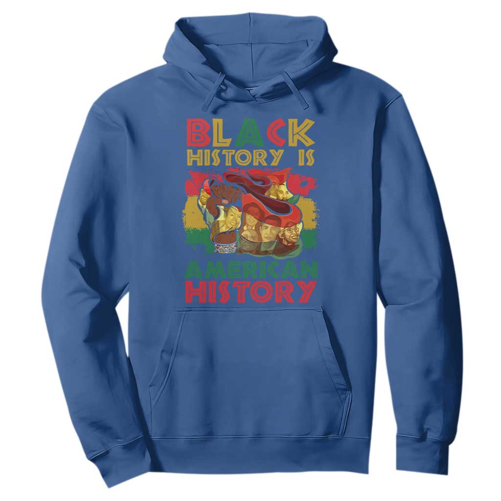 Black History Is American History Hoodie African American Pride Flag Raised Fist