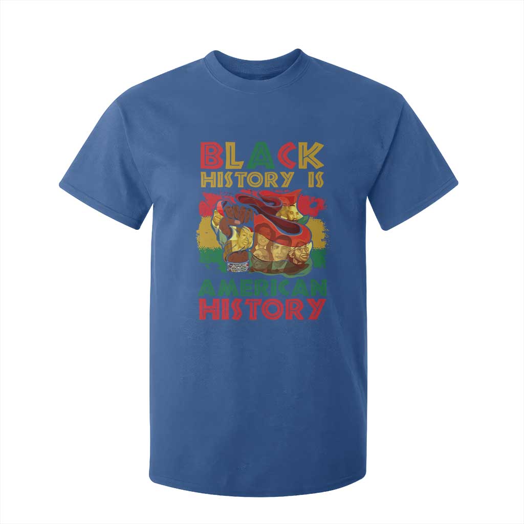 Black History Is American History T Shirt For Kid African American Pride Flag Raised Fist