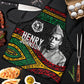 Henry Johnson Black History Month Apron Pan African Colors Tribal Geometric Pattern
