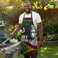 Henry Johnson Black History Month Apron Pan African Colors Tribal Geometric Pattern