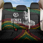 Henry Johnson Black History Month Back Car Seat Cover Pan African Colors Tribal Geometric Pattern