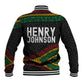 Henry Johnson Black History Month Baseball Jacket Pan African Colors Tribal Geometric Pattern