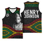 Henry Johnson Black History Month Basketball Jersey Pan African Colors Tribal Geometric Pattern
