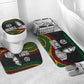 Henry Johnson Black History Month Bathroom Set Pan African Colors Tribal Geometric Pattern