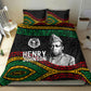 Henry Johnson Black History Month Bedding Set Pan African Colors Tribal Geometric Pattern